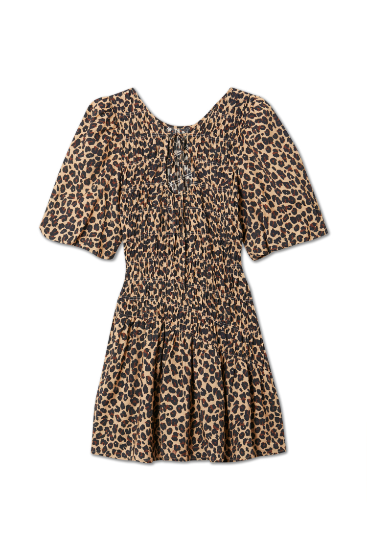NEVER FULLY DRESSED Leopard Mini Nara Dress