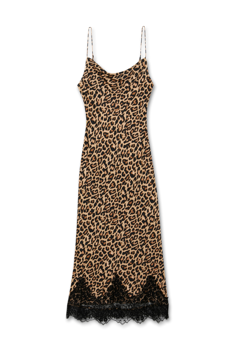 NEVER FULLY DRESSED Leopard Lace Patti Dress