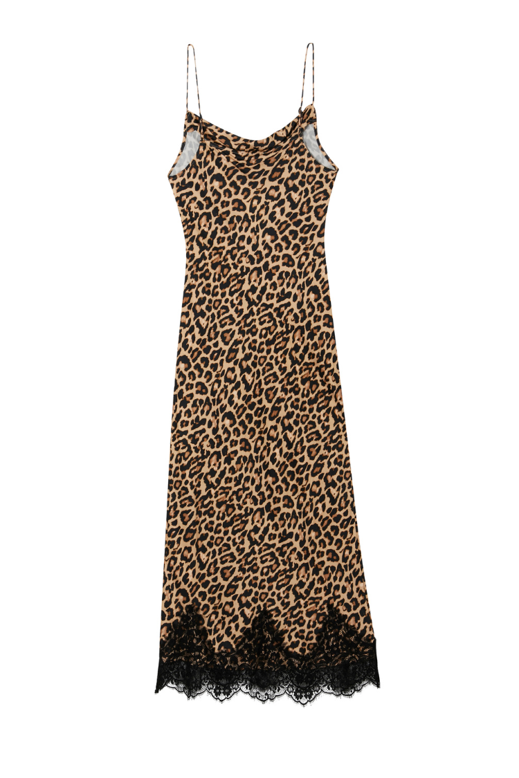 NEVER FULLY DRESSED Leopard Lace Patti Dress
