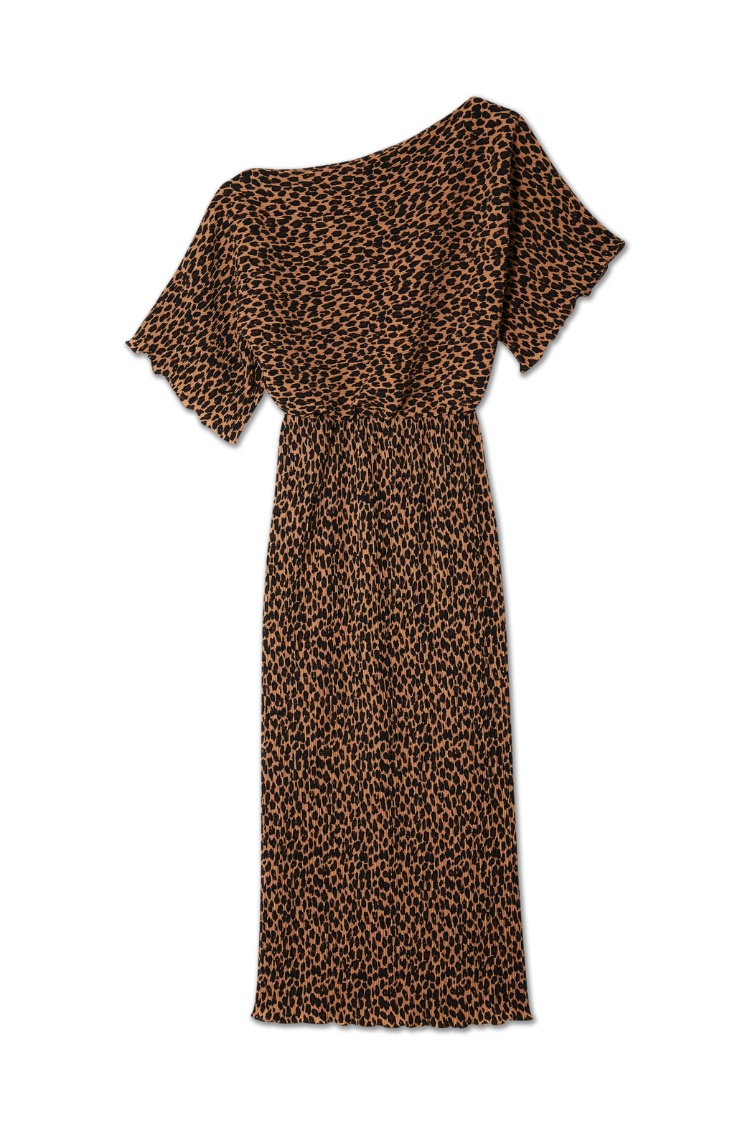 NEVER FULLY DRESSED Lucia Leopard Tilly Dress