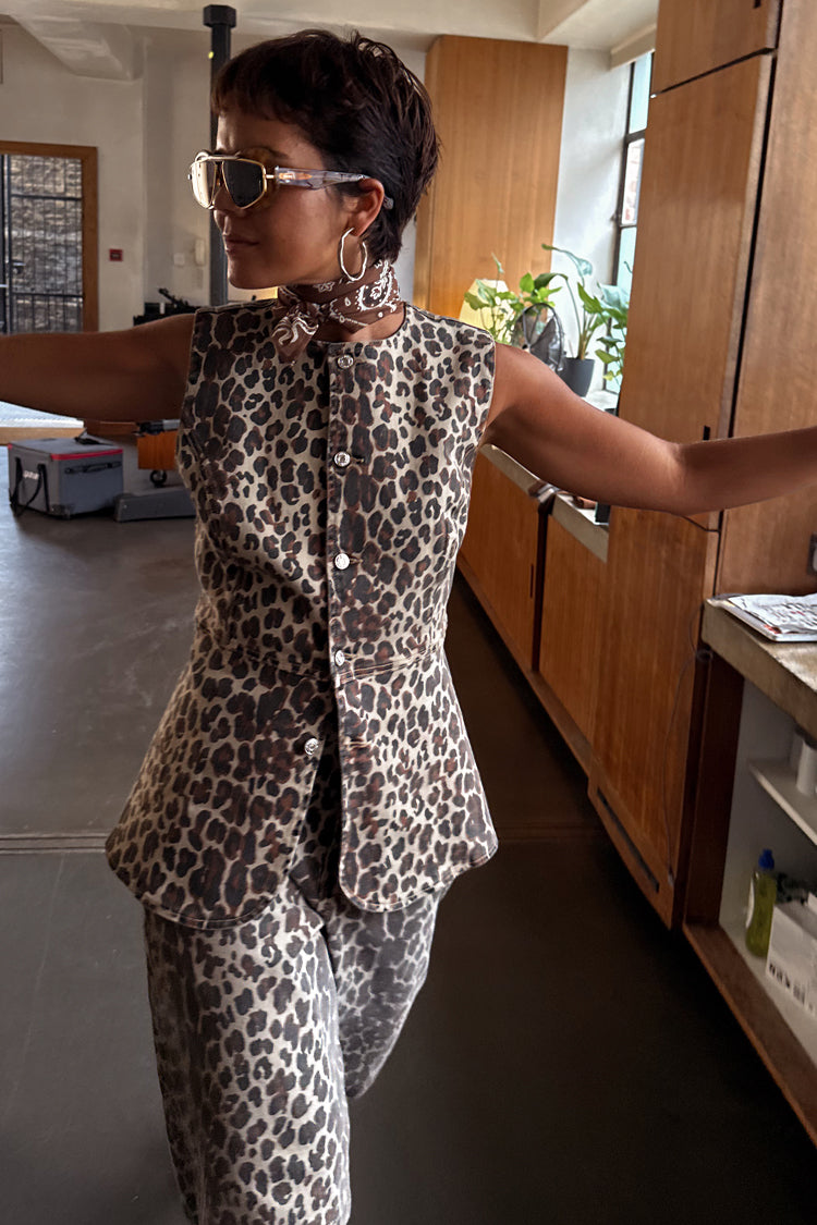 NEVER FULLY DRESSED Leopard Waistcoat