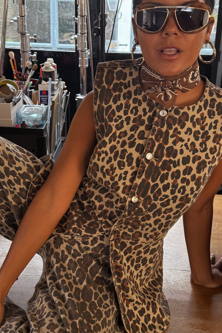 NEVER FULLY DRESSED Leopard Waistcoat