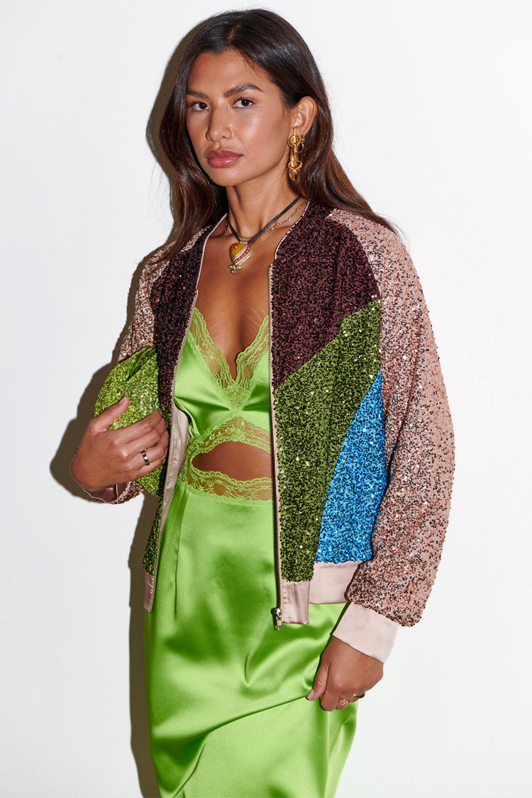 NEVER FULLY DRESSED Lime Mimi Dress