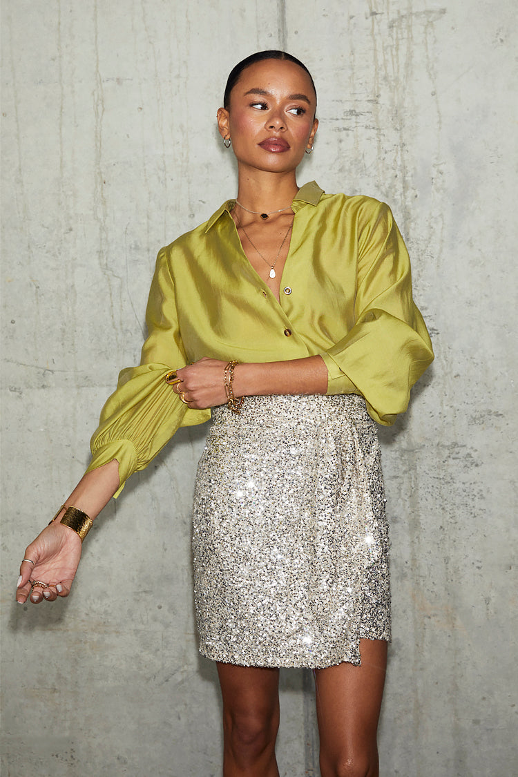 NEVER FULLY DRESSED Lime Miley Shirt