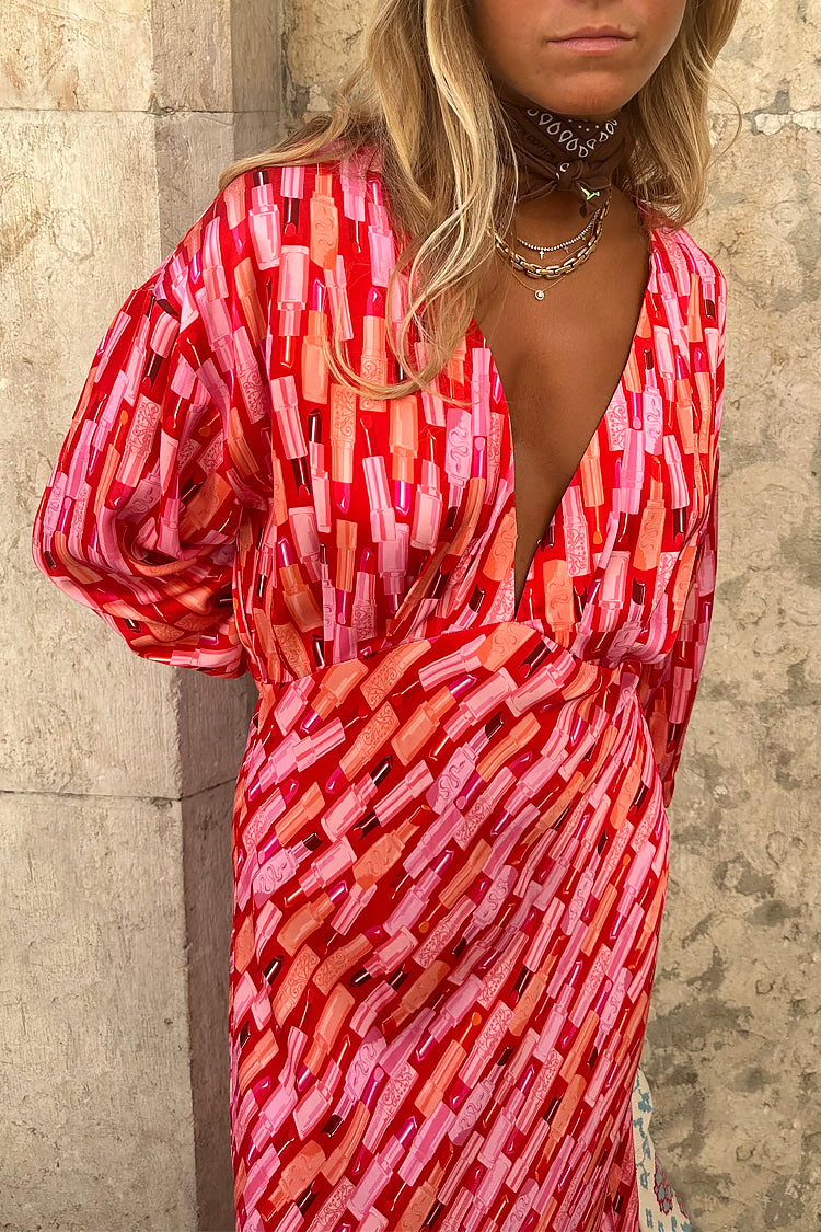 NEVER FULLY DRESSED Red Lipstick Emma Dress Petite