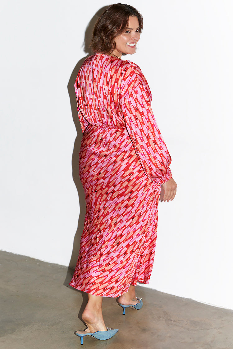 NEVER FULLY DRESSED Red Lipstick Emma Dress