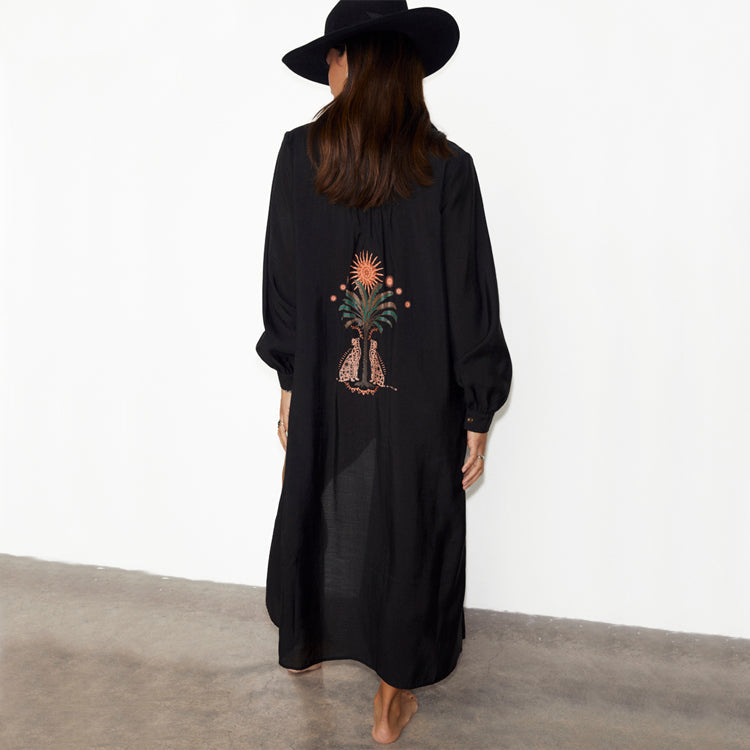 NEVER FULLY DRESSED Black Longlined Running Wilder Miley Shirt