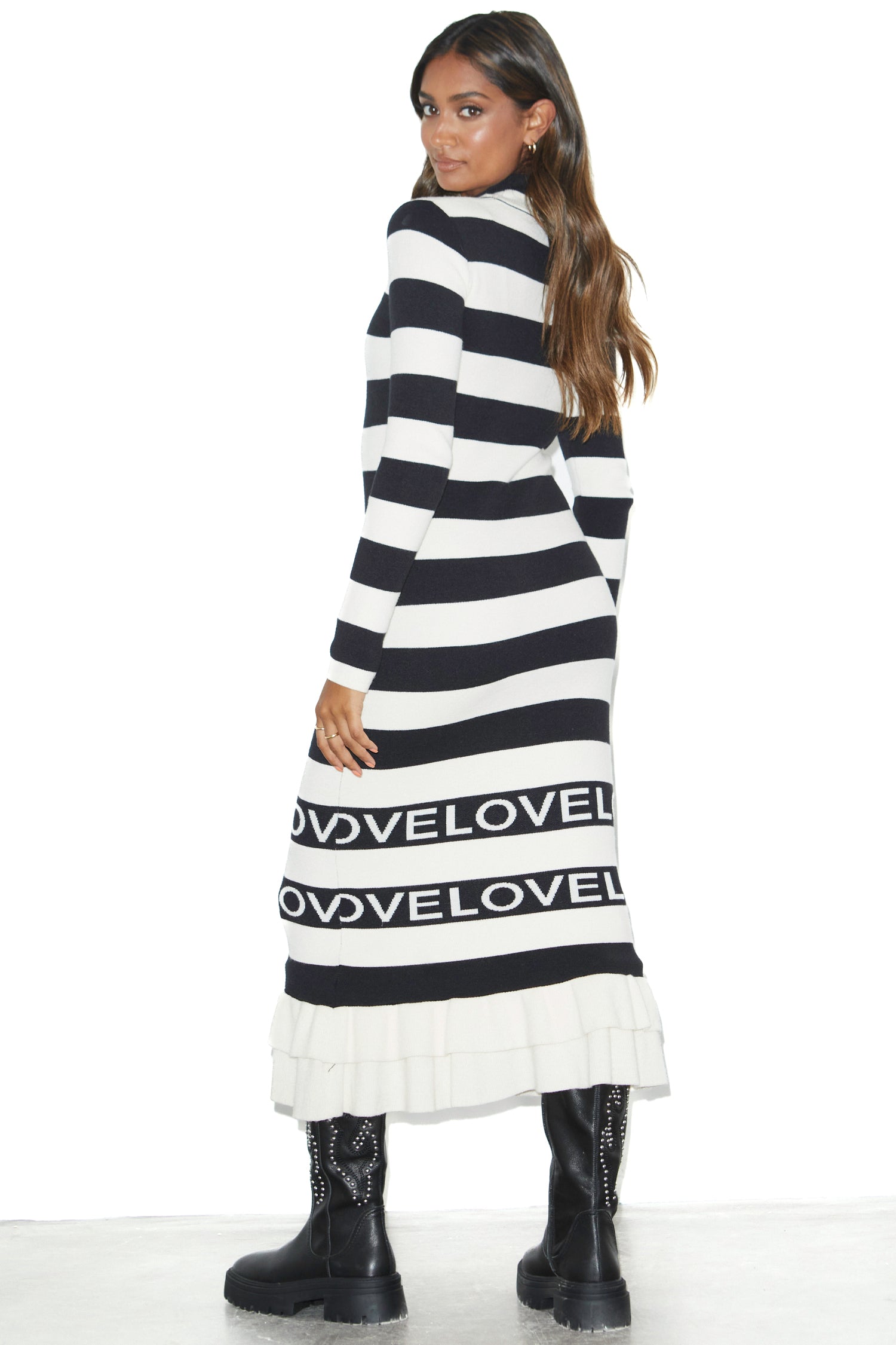  Love Ruffle Midi Dress