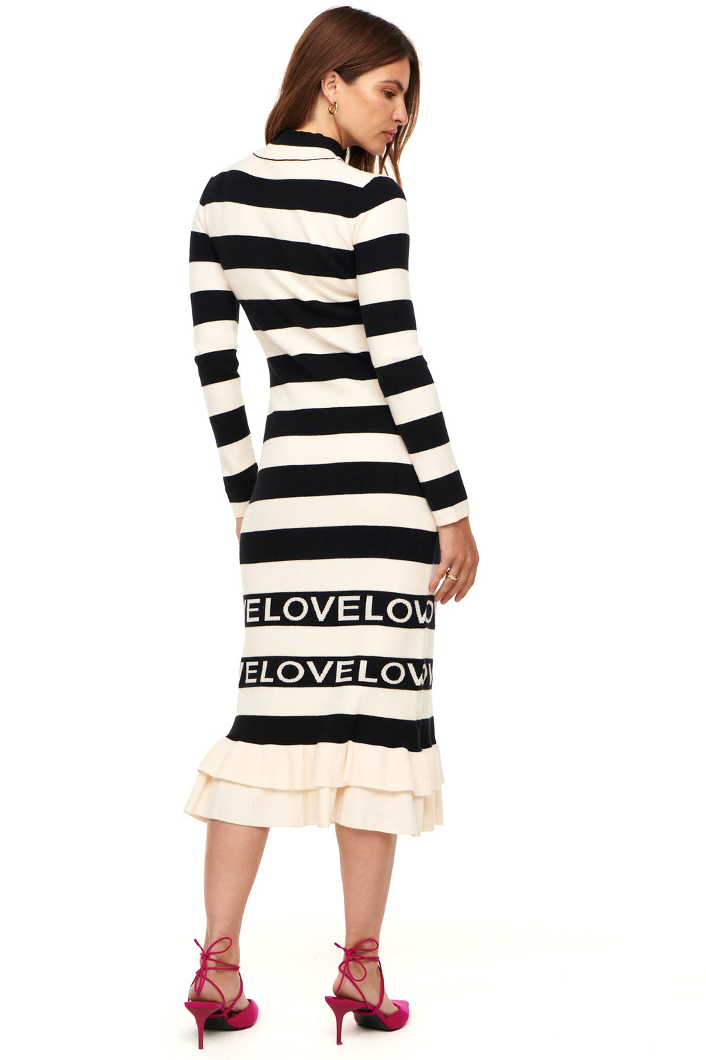  Love Ruffle Midi Dress