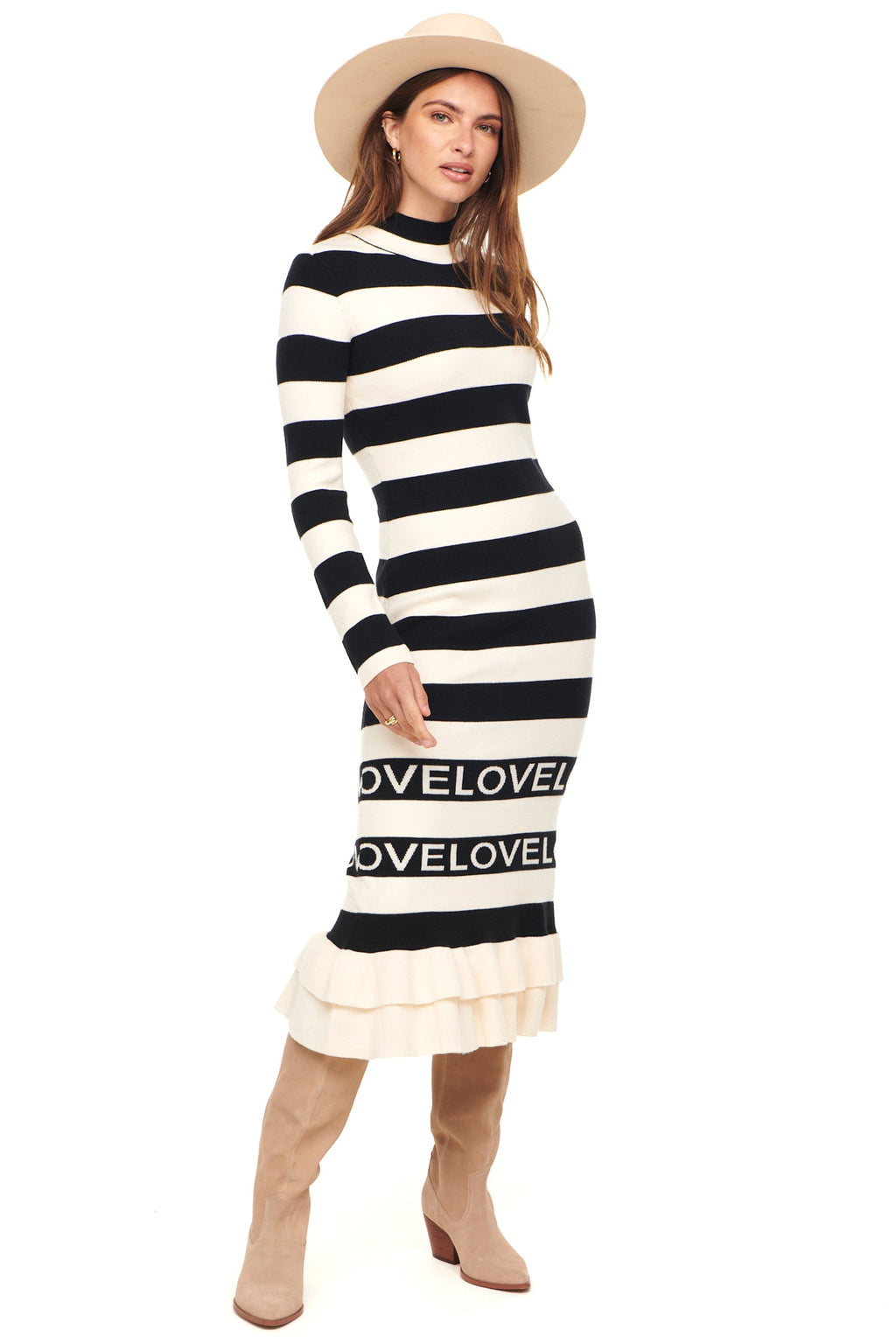  Love Ruffle Midi Dress