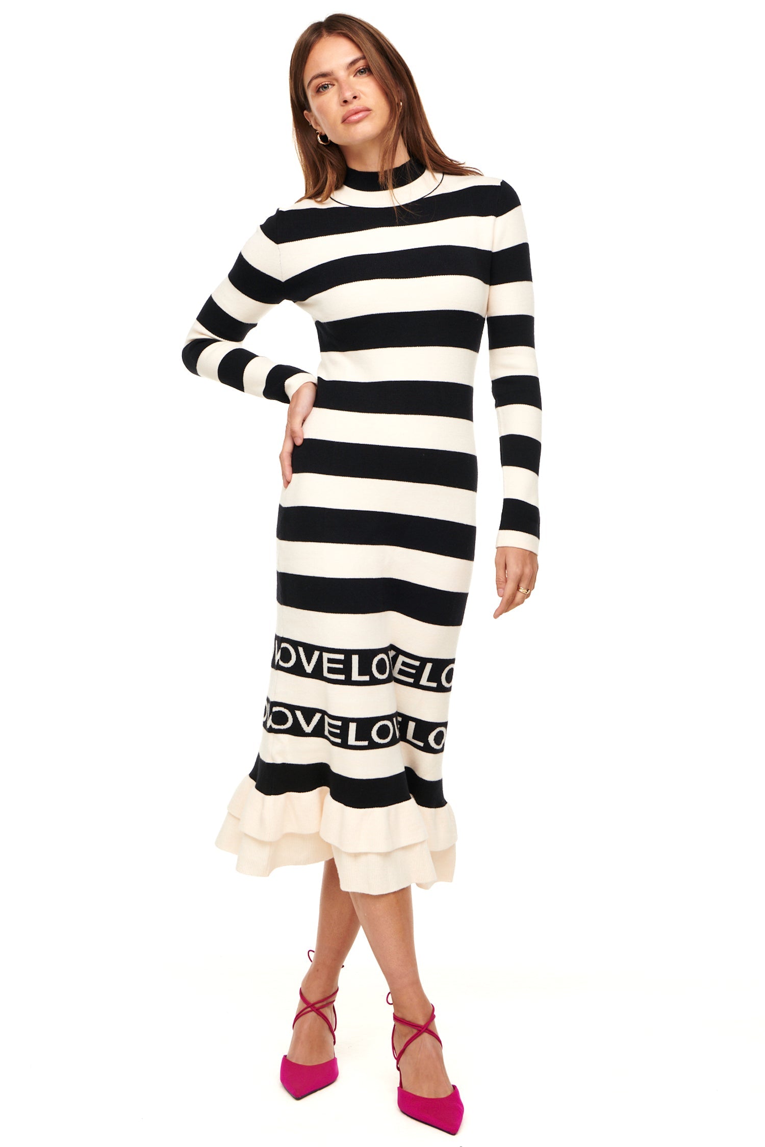  Love Ruffle Midi Dress