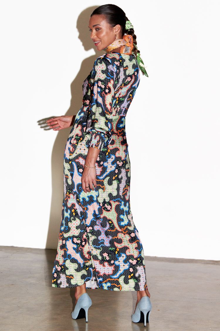 NEVER FULLY DRESSED Black Magnolia Louella Dress