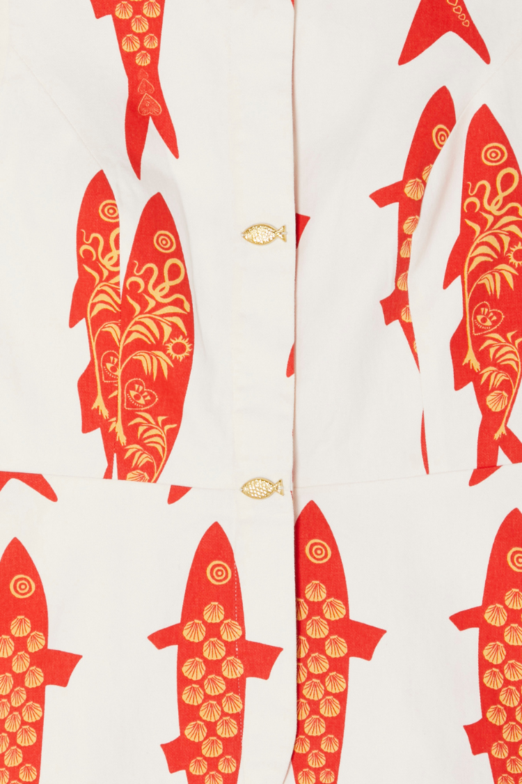 NEVER FULLY DRESSED Cream Marina Sol Waistcoat