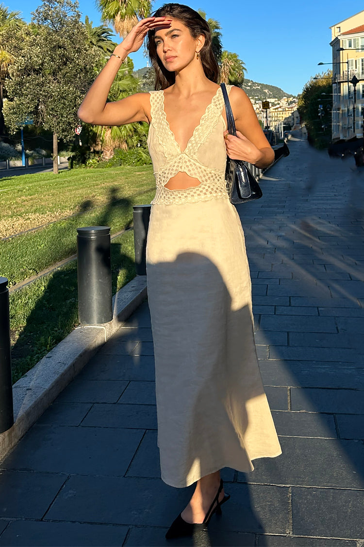 NEVER FULLY DRESSED Stone Mimi Dress