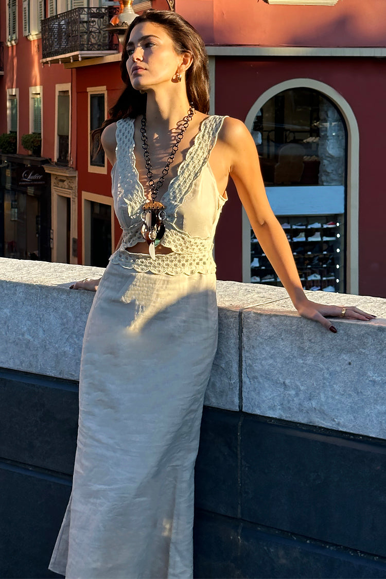 NEVER FULLY DRESSED Stone Mimi Dress