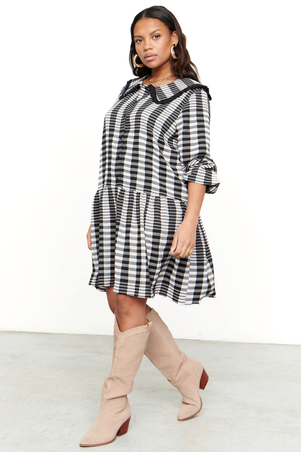  Check Mini Molly Dress
