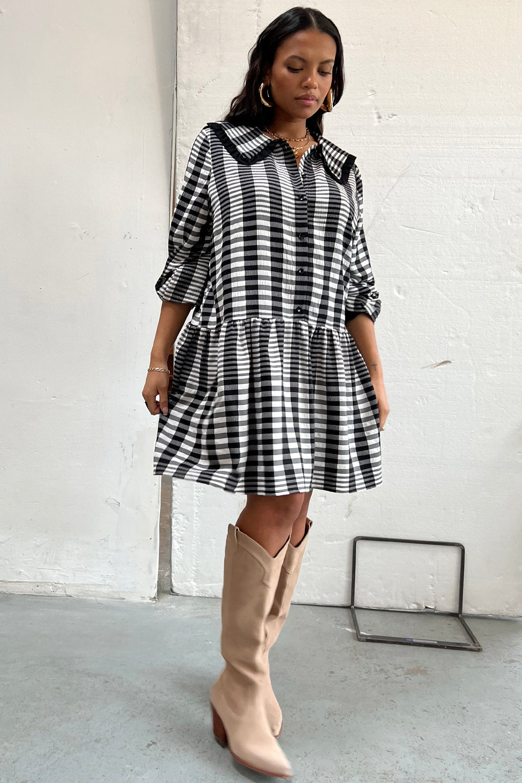  Check Mini Molly Dress
