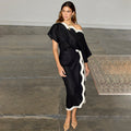 NEVER FULLY DRESSED Mono Scallop Jaspre Skirt