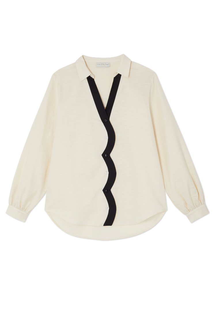 NEVER FULLY DRESSED Mono Scallop Miley Shirt
