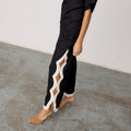 NEVER FULLY DRESSED Mono Scallop Trousers