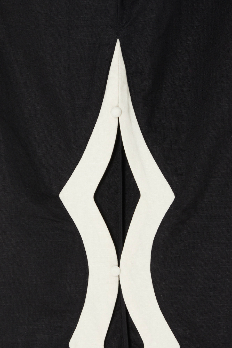 NEVER FULLY DRESSED Mono Scallop Trousers