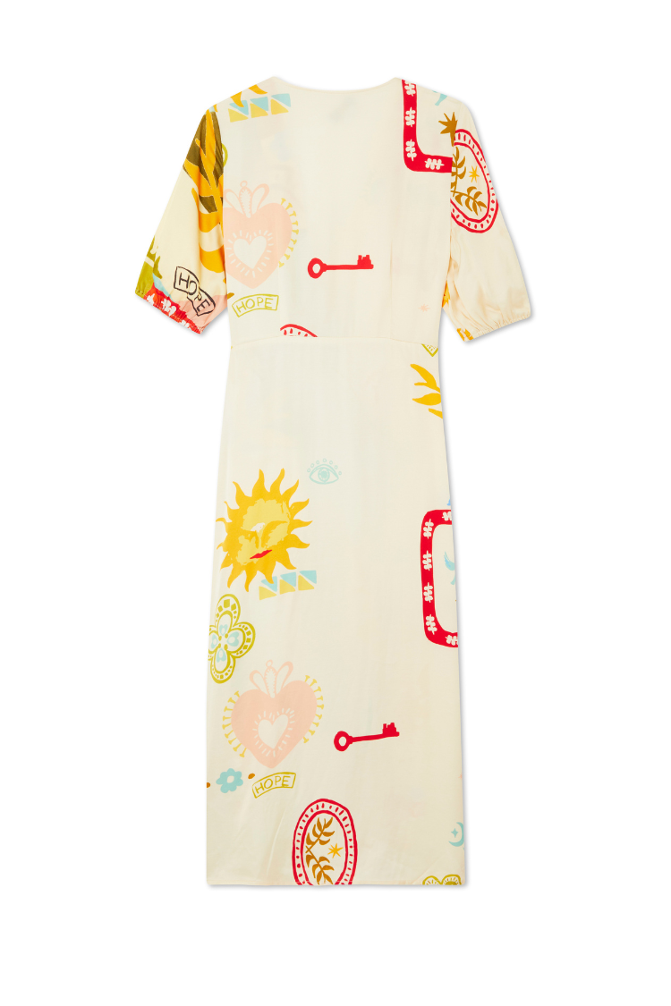 NEVER FULLY DRESSED Multi Sundazed Summer Vienna Wrap Dress Petite