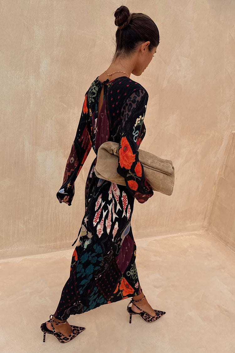 NEVER FULLY DRESSED Night Garden Gaia Plisse Dress