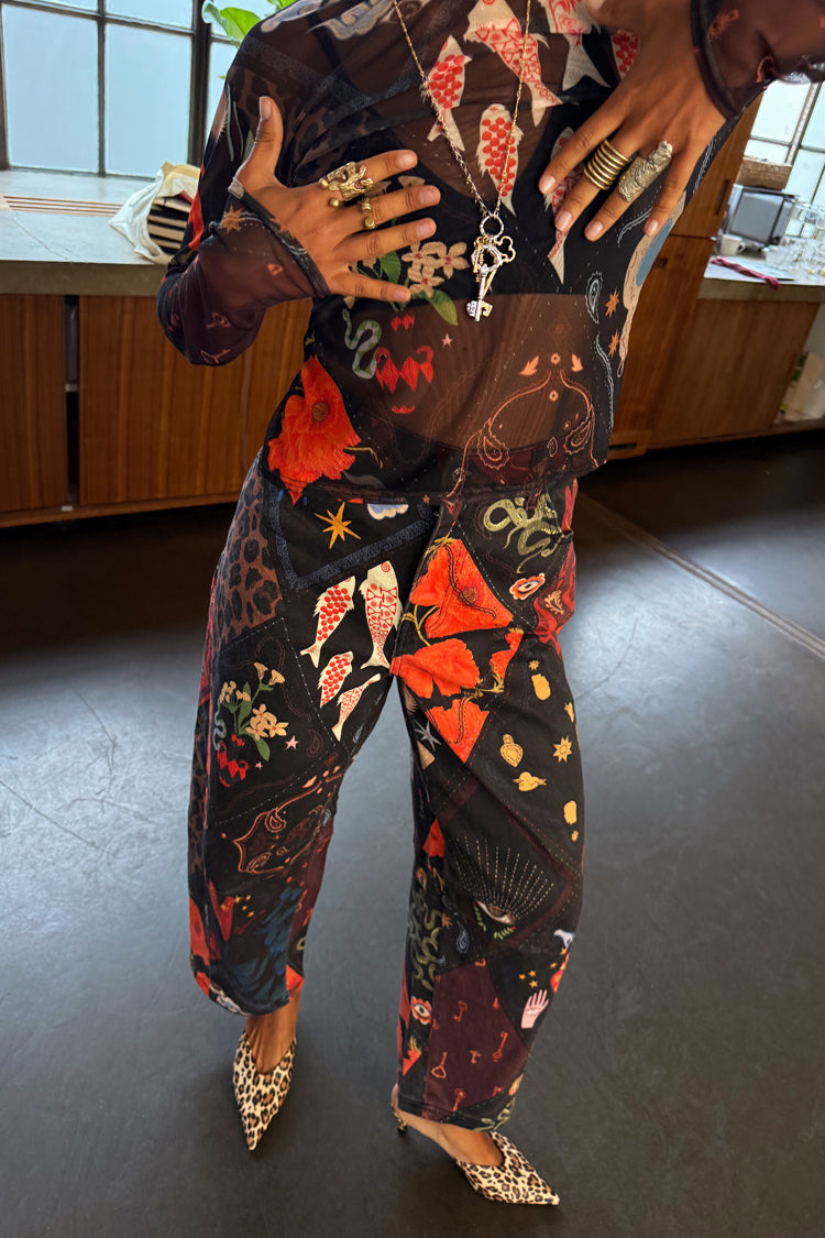 NEVER FULLY DRESSED Night Garden Denim Jean Petite