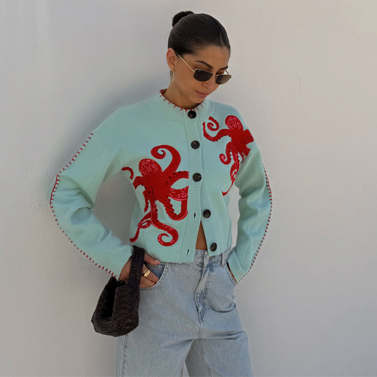 NEVER FULLY DRESSED Octopus Cardigan