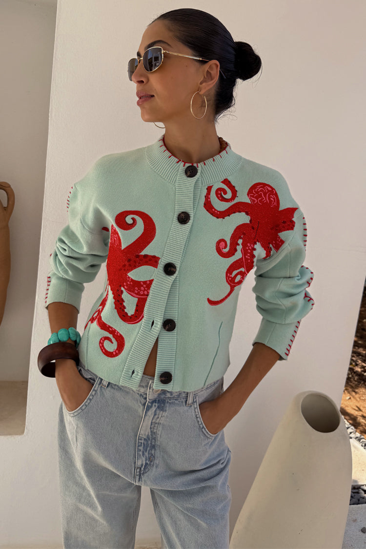 NEVER FULLY DRESSED Octopus Cardigan