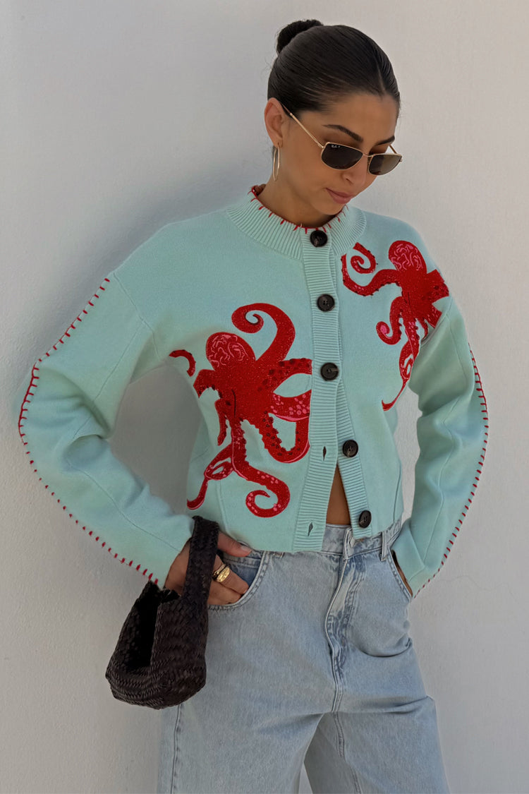 NEVER FULLY DRESSED Octopus Cardigan