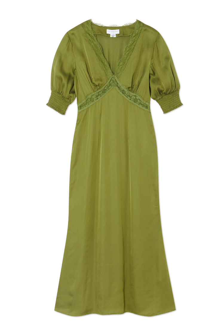 NEVER FULLY DRESSED Olive Lace May Dress