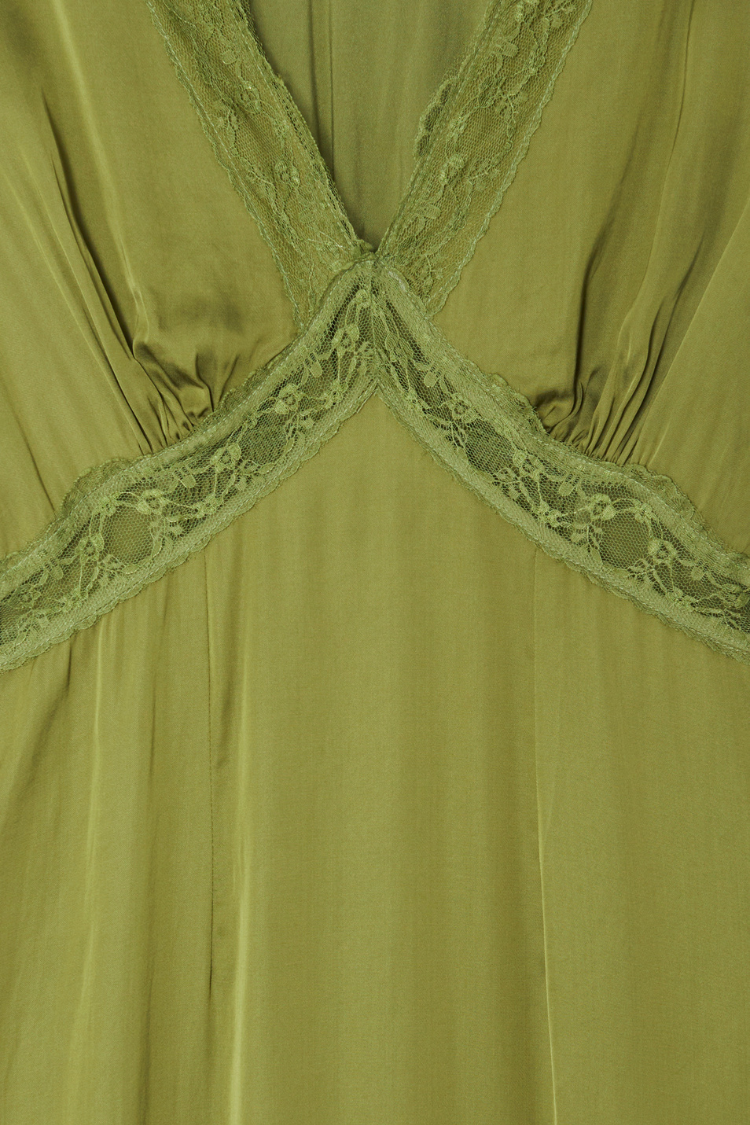 NEVER FULLY DRESSED Olive Lace May Dress