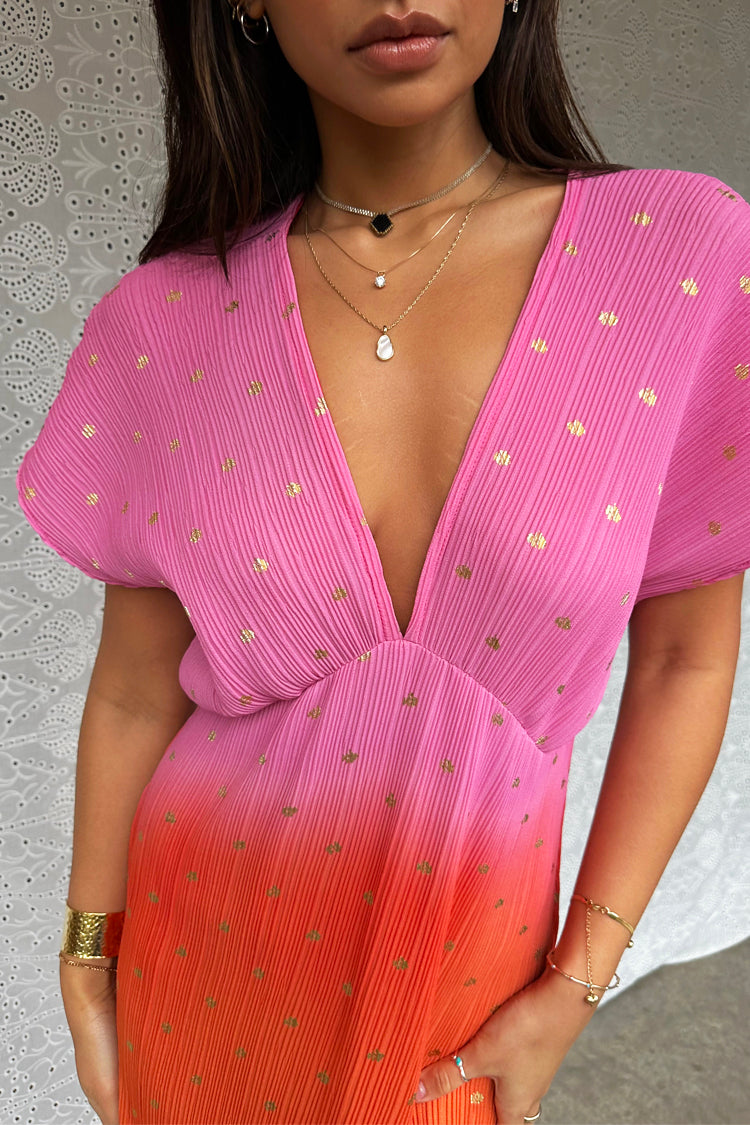 NEVER FULLY DRESSED Pink Ombre Elodie Dress