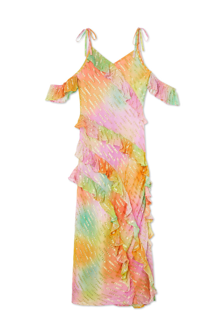 NEVER FULLY DRESSED Ombre Jacquard Faro Dress