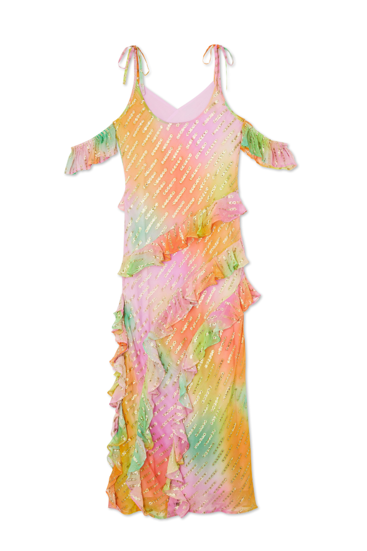 NEVER FULLY DRESSED Ombre Jacquard Faro Dress