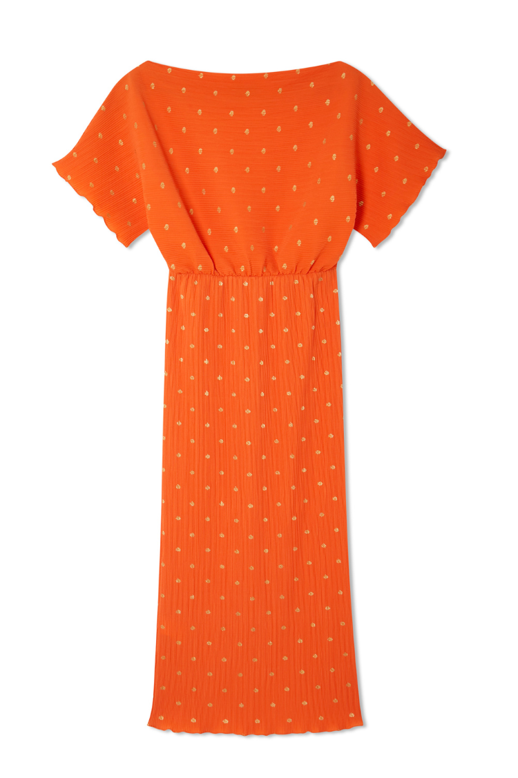 NEVER FULLY DRESSED Orange Tilly Dress