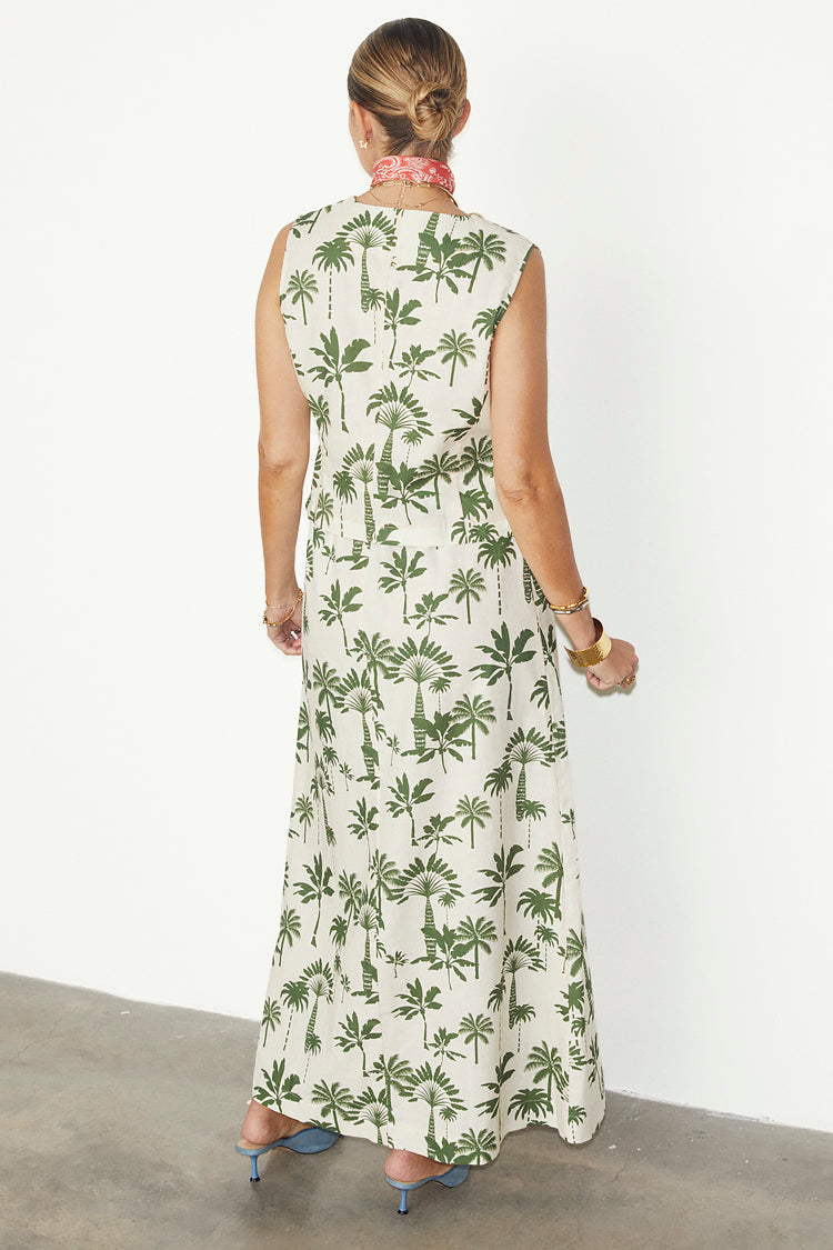NEVER FULLY DRESSED Green Palm Amy Skirt