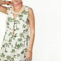 NEVER FULLY DRESSED Green Palm Rico Waistcoat