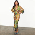 NEVER FULLY DRESSED Cream Palm Leaf Emma Dress Petite