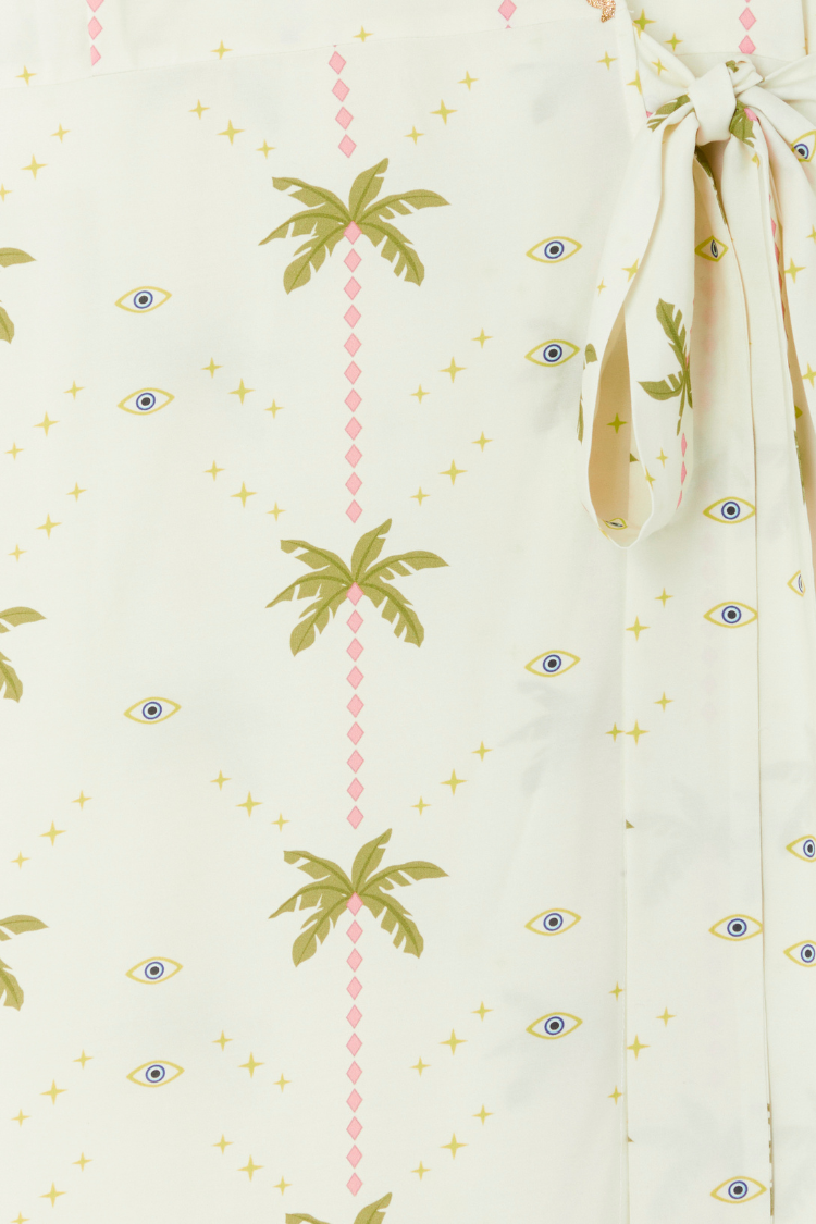 NEVER FULLY DRESSED Palm Harley Wrap Dress