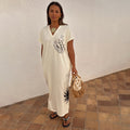 NEVER FULLY DRESSED Cream Palma T Shirt Dress