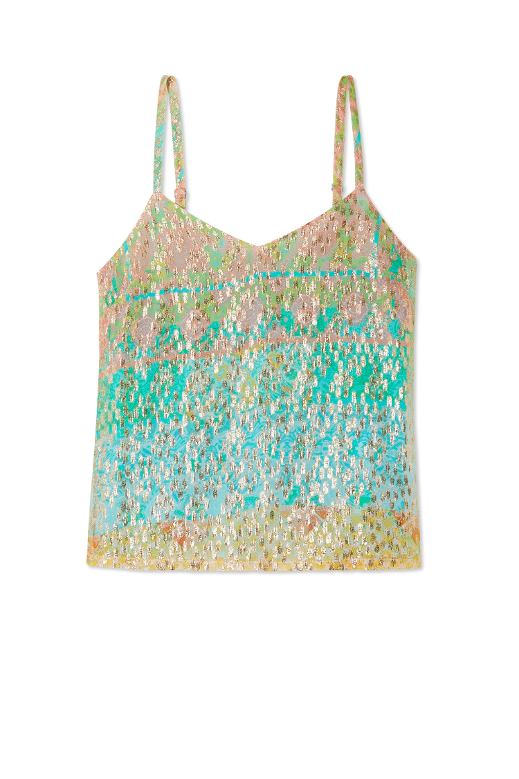 NEVER FULLY DRESSED Pastel Boho Cami Top
