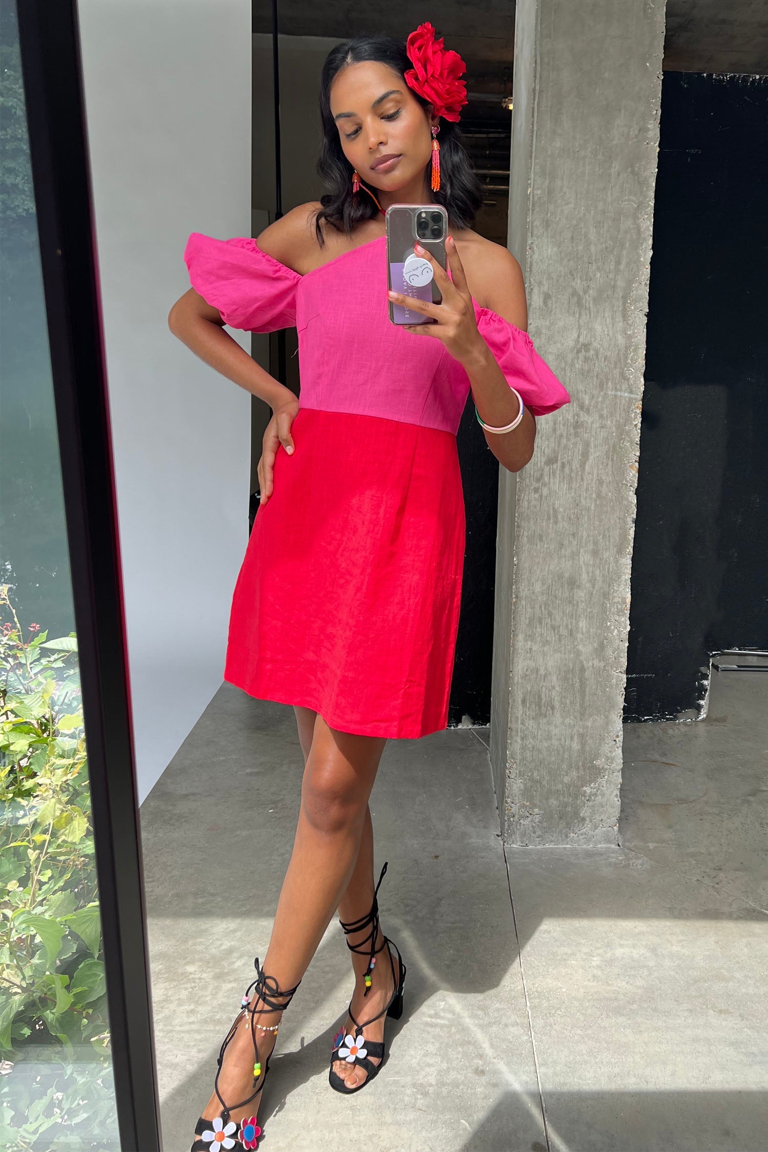  Red And Pink Rocco Dress