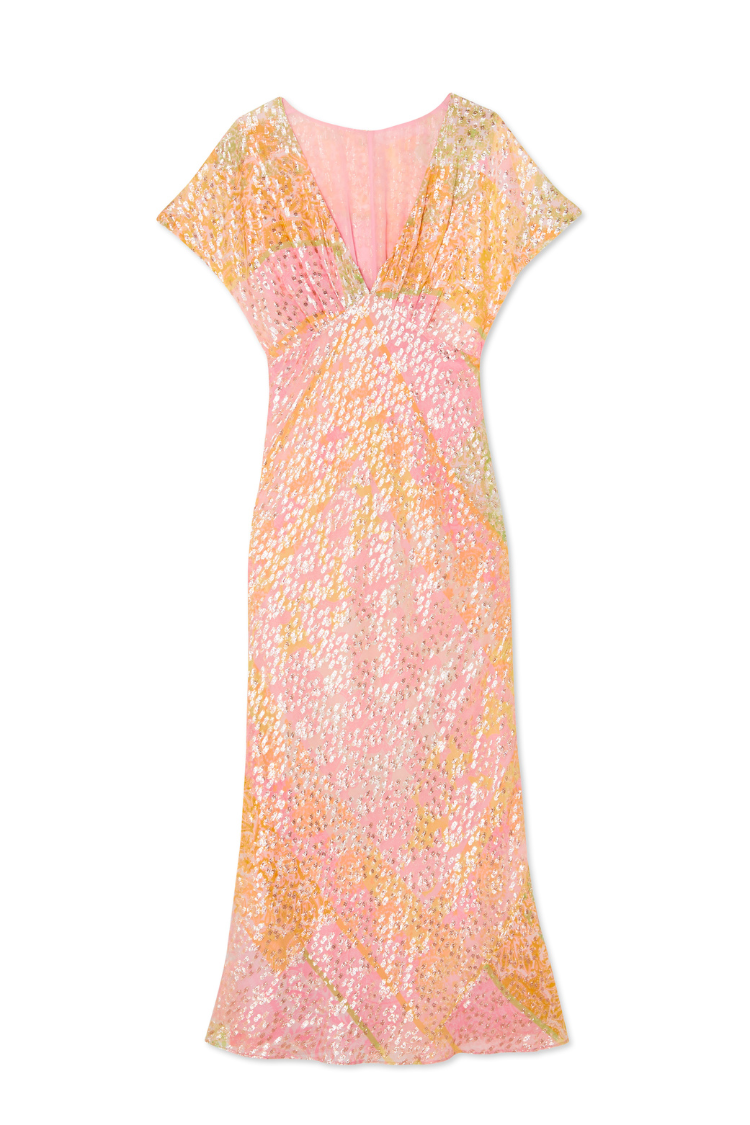 NEVER FULLY DRESSED Pink Boho Elodie Dress