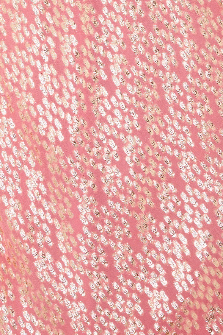 NEVER FULLY DRESSED Pink Jacquard Tilda Dress