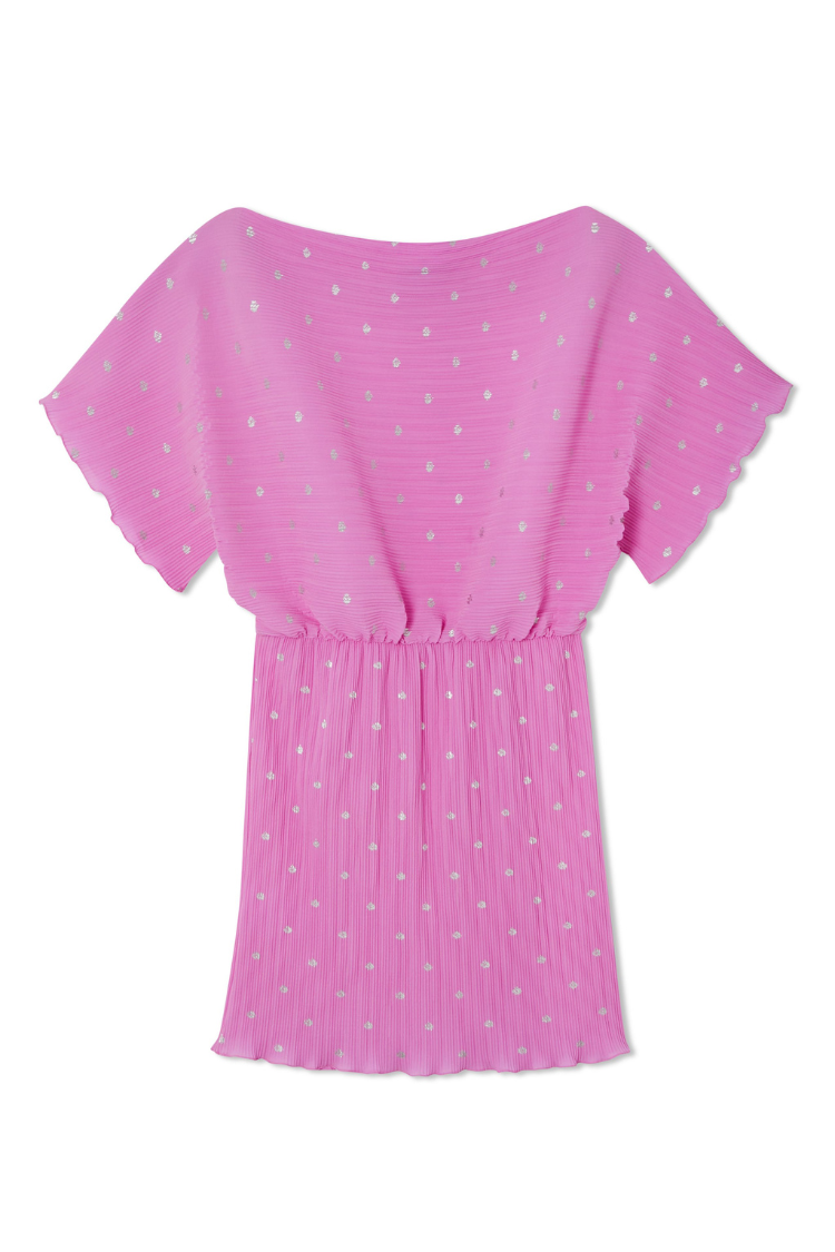 NEVER FULLY DRESSED Petal Pink Mini Tilly Dress Petite