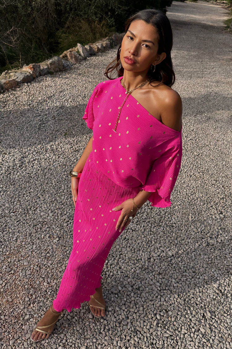 NEVER FULLY DRESSED Pink Tilly Dress