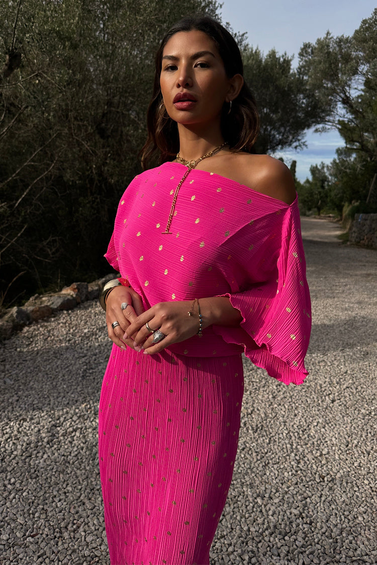 NEVER FULLY DRESSED Pink Tilly Dress Petite