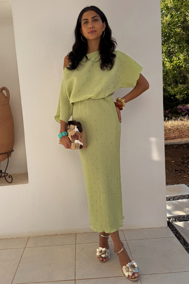 NEVER FULLY DRESSED Pistachio Tilly Dress